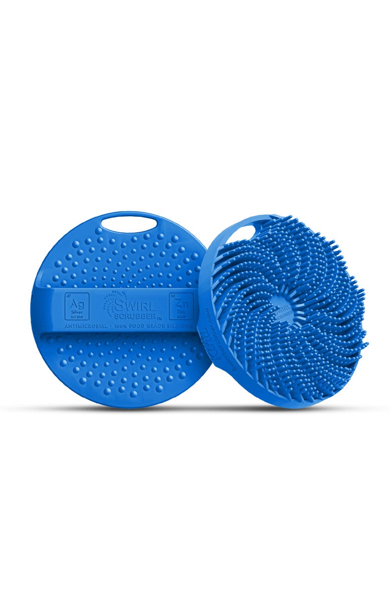 Swirl Scrubber Antimicrobial Silicone Body Scrubber, Alternate, color, Multicolored