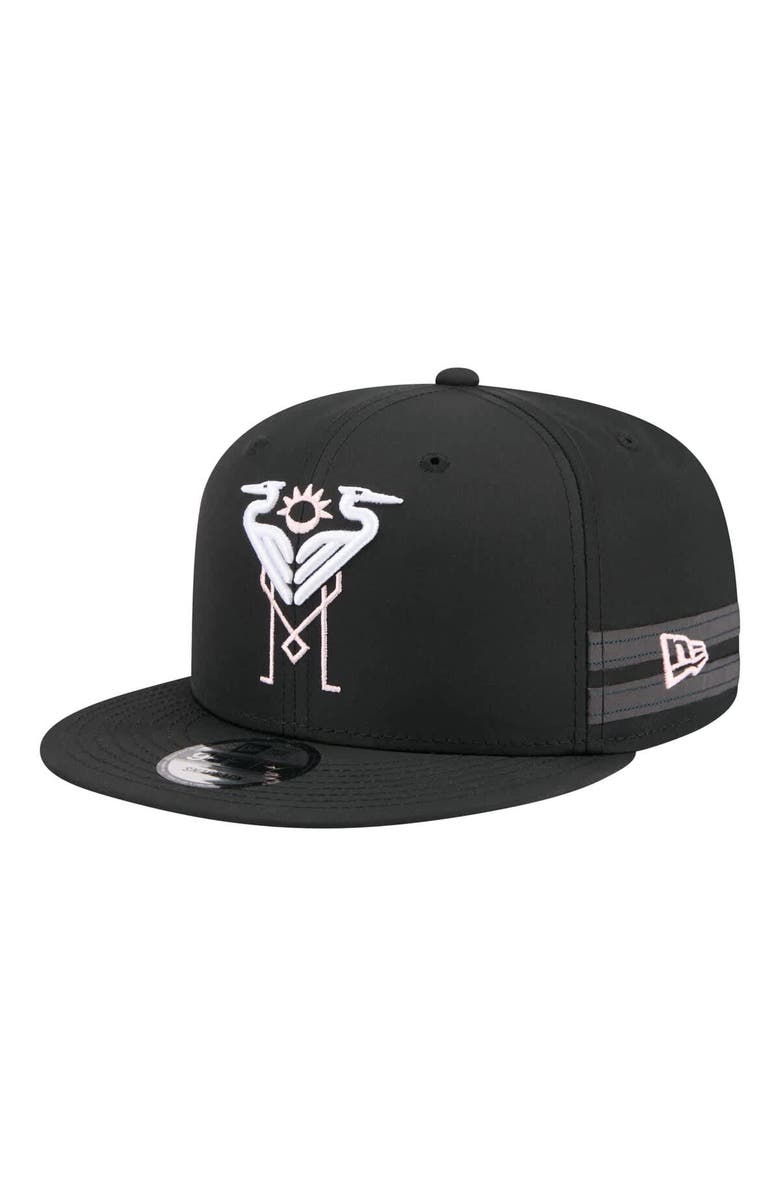 New Era Men's New Era Black Inter Miami CF 2026 Jersey Hook 9FIFTY Snapback Hat, Alternate, color, Black