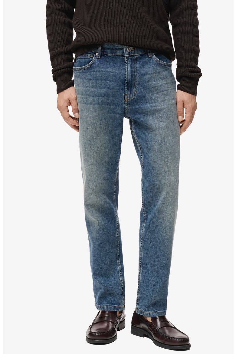 Benin Tapered Fit Jeans, Main, color, MEDIUM VINTAGE BLUE