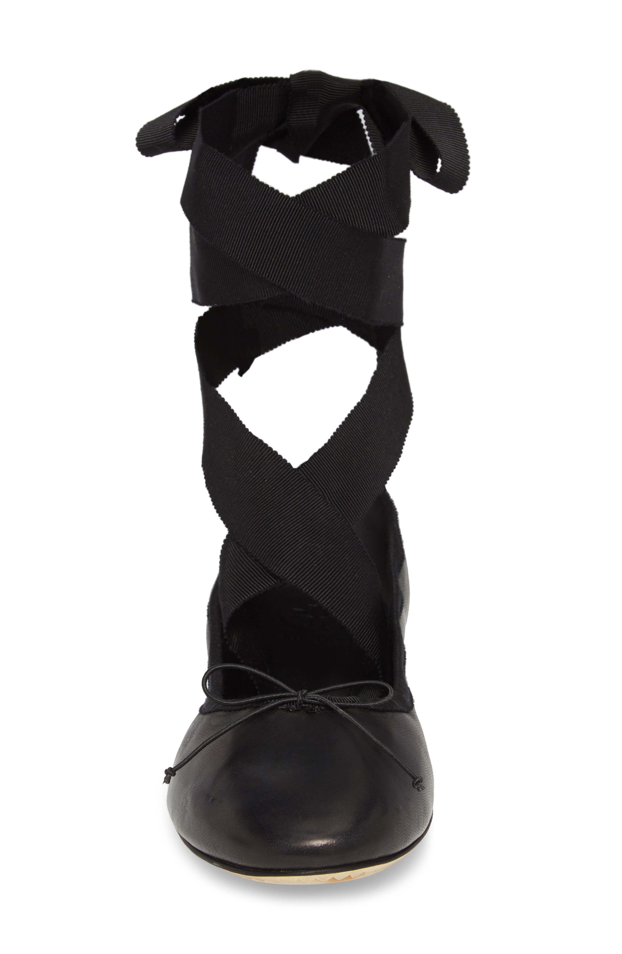 Tory Burch Elodie Lace-Up Ballet Flat, Alternate, color, 