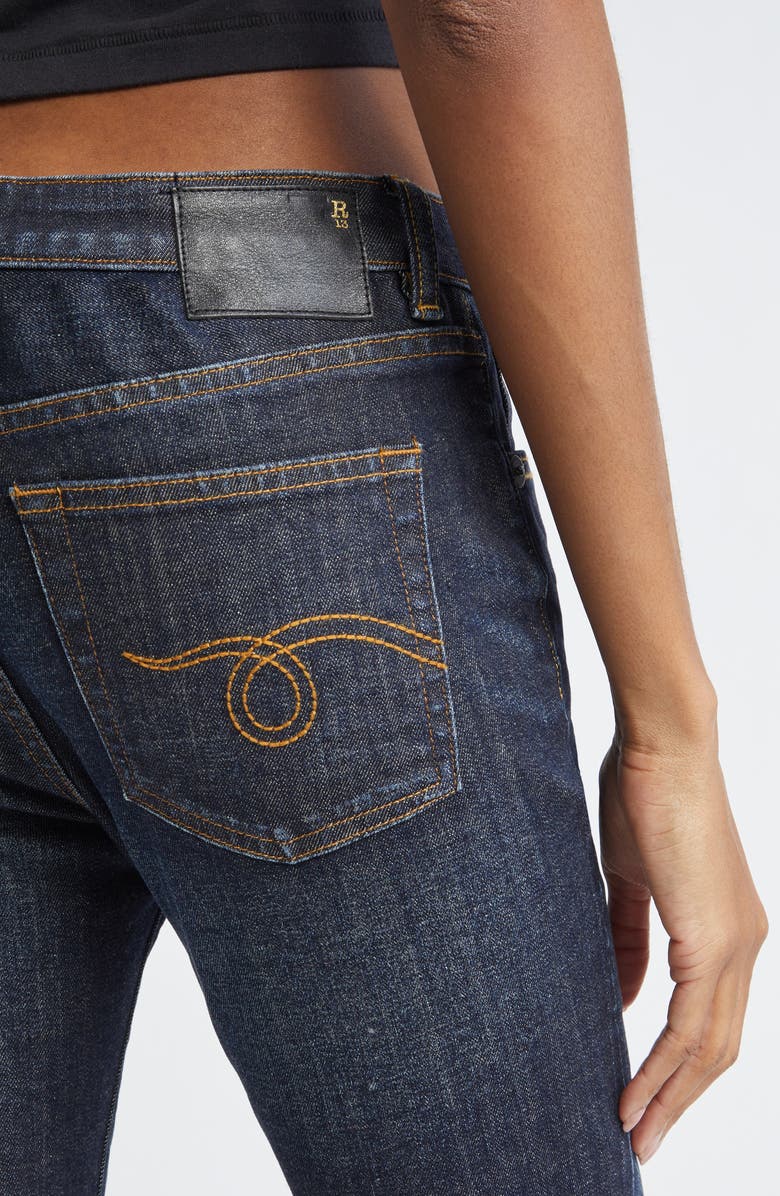 R13 Kick Fit Crop Jeans, Alternate, color,