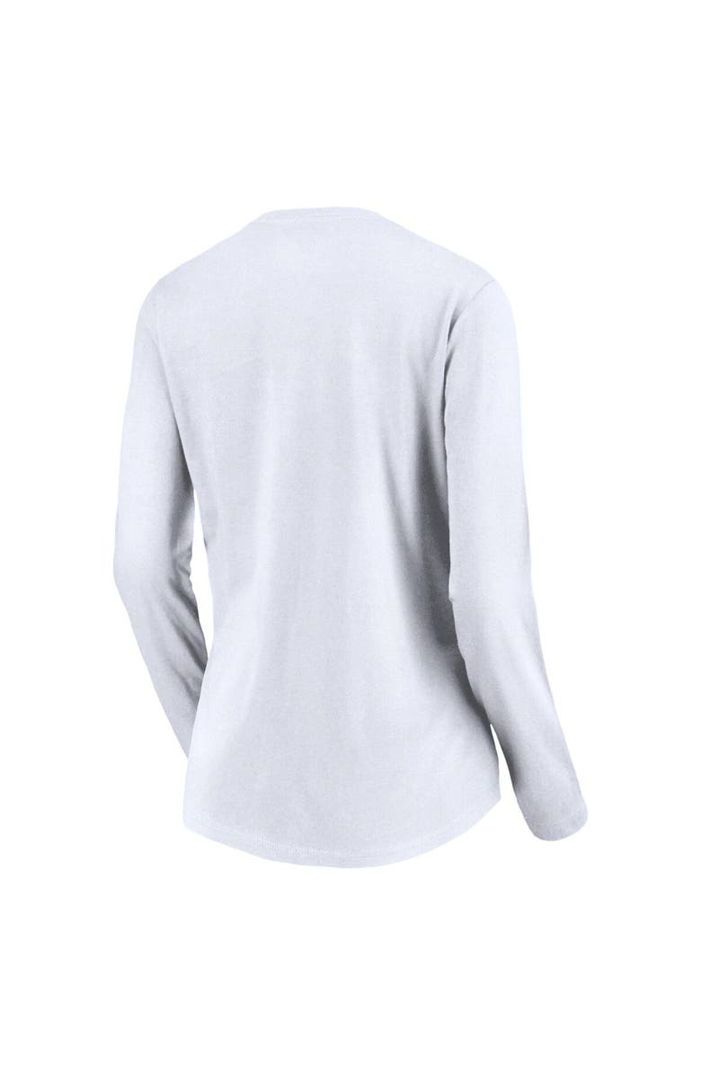 FANATICS Women's Fanatics Branded White USA Swimming Core Primary Logo V-Neck Long Sleeve T-Shirt, Alternate, color, 