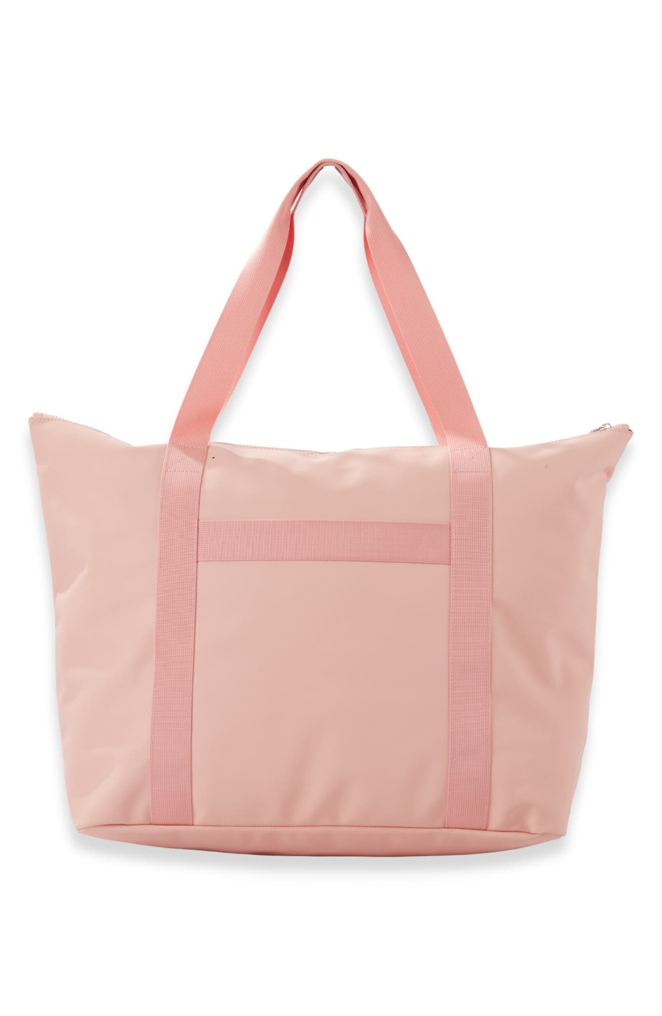 Vinyl Coated Nylon Tote, Alternate, color, PINK
