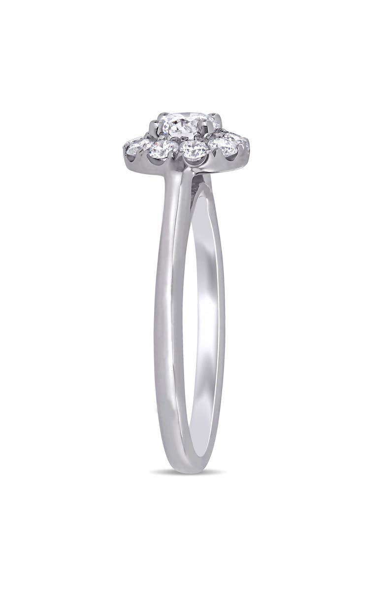 Julianna B. 5/8 CTW Lab-Grown Diamond Halo Ring 14k, Alternate, color, White Gold