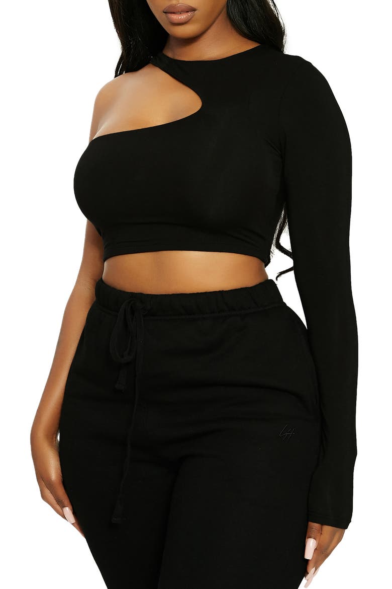 LORI FRONT ASYM CUT OUT, Alternate, color, BLACK