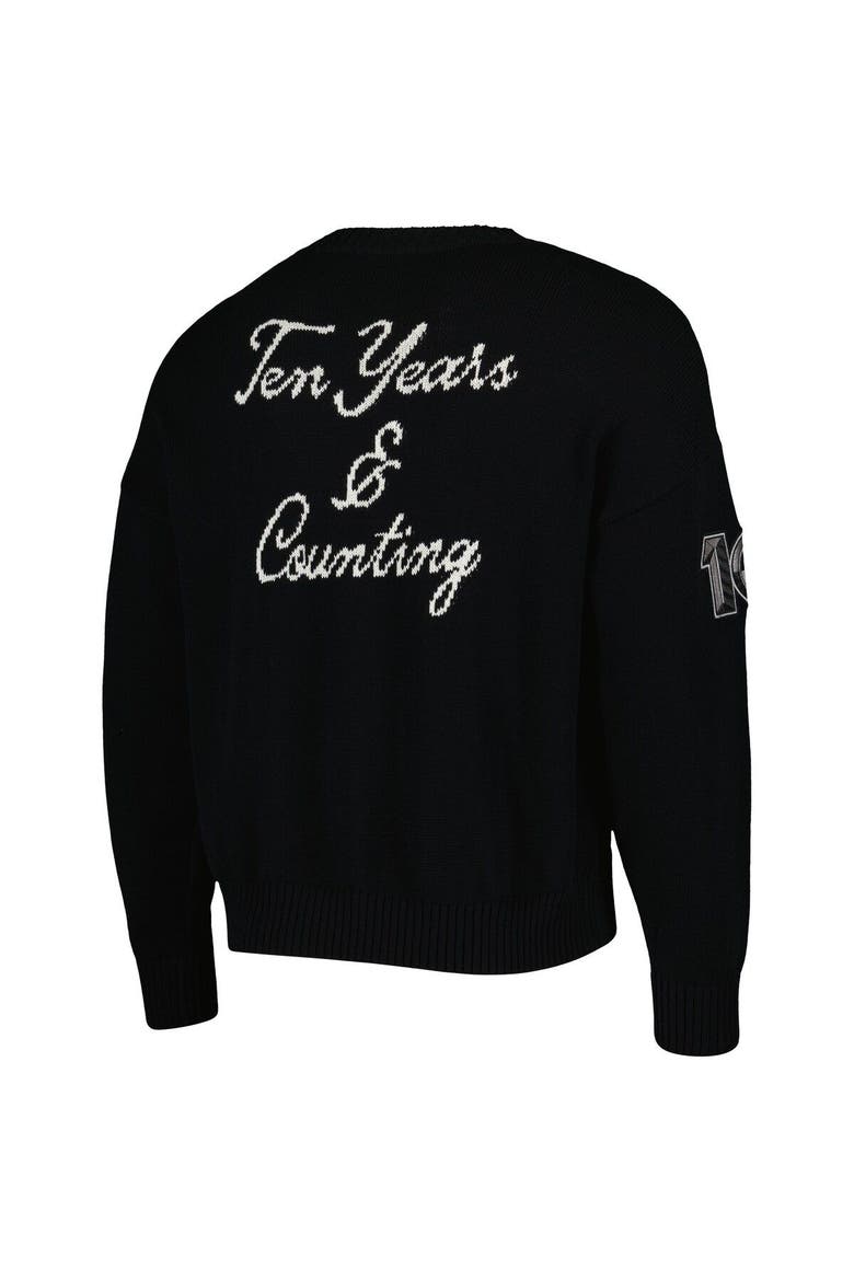 Men's AUTHMADE Black Brooklyn Nets 10th Anniversary Pullover Sweater, Alternate, color, Black