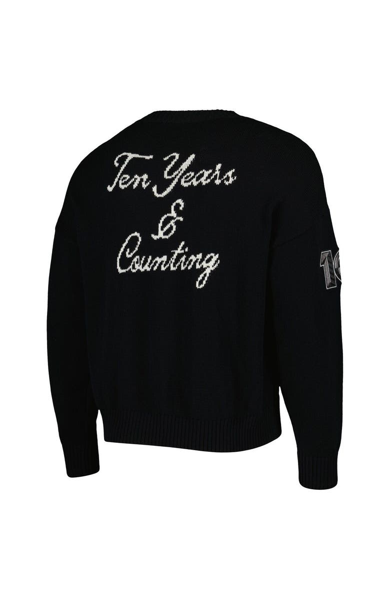 AUTHMADE Men's AUTHMADE Black Brooklyn Nets 10th Anniversary Pullover Sweater, Alternate, color, Black