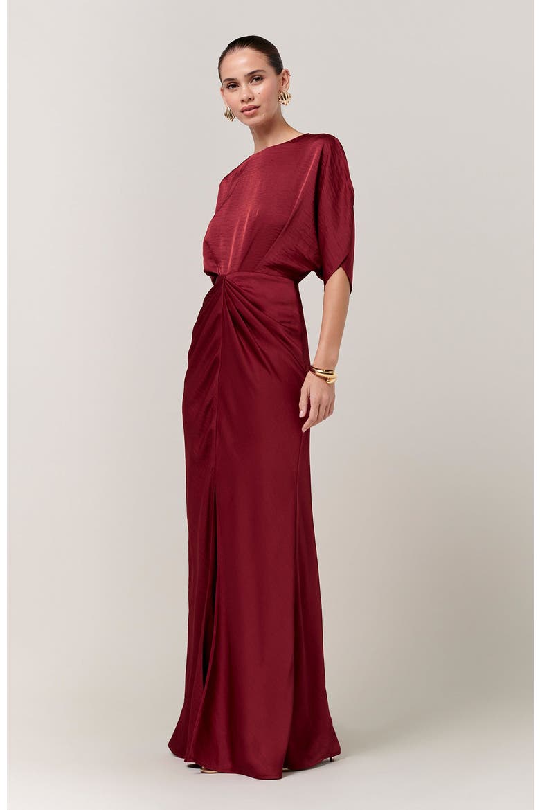 Mona Maxi Dress, Alternate, color, Burgundy