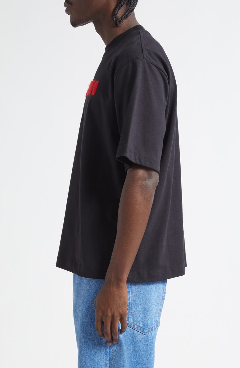Marni Mohair Logo Graphic T-Shirt, Alternate, color, 