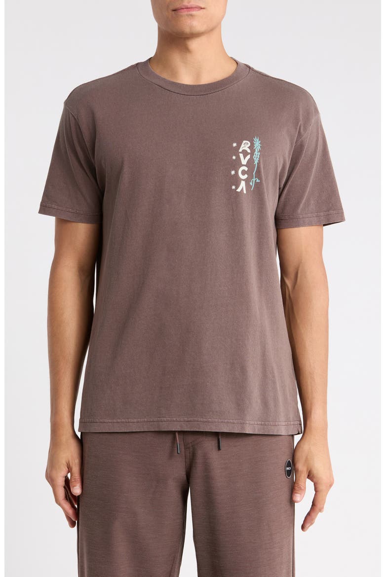 Mel Floral Graphic T-Shirt, Main, color, MOCHA