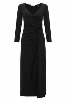 Shiri Gathered Long Sleeve Maxi Dress