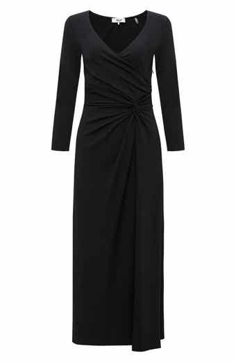 Shiri Gathered Long Sleeve Maxi Dress