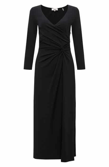 Shiri Gathered Long Sleeve Maxi Dress