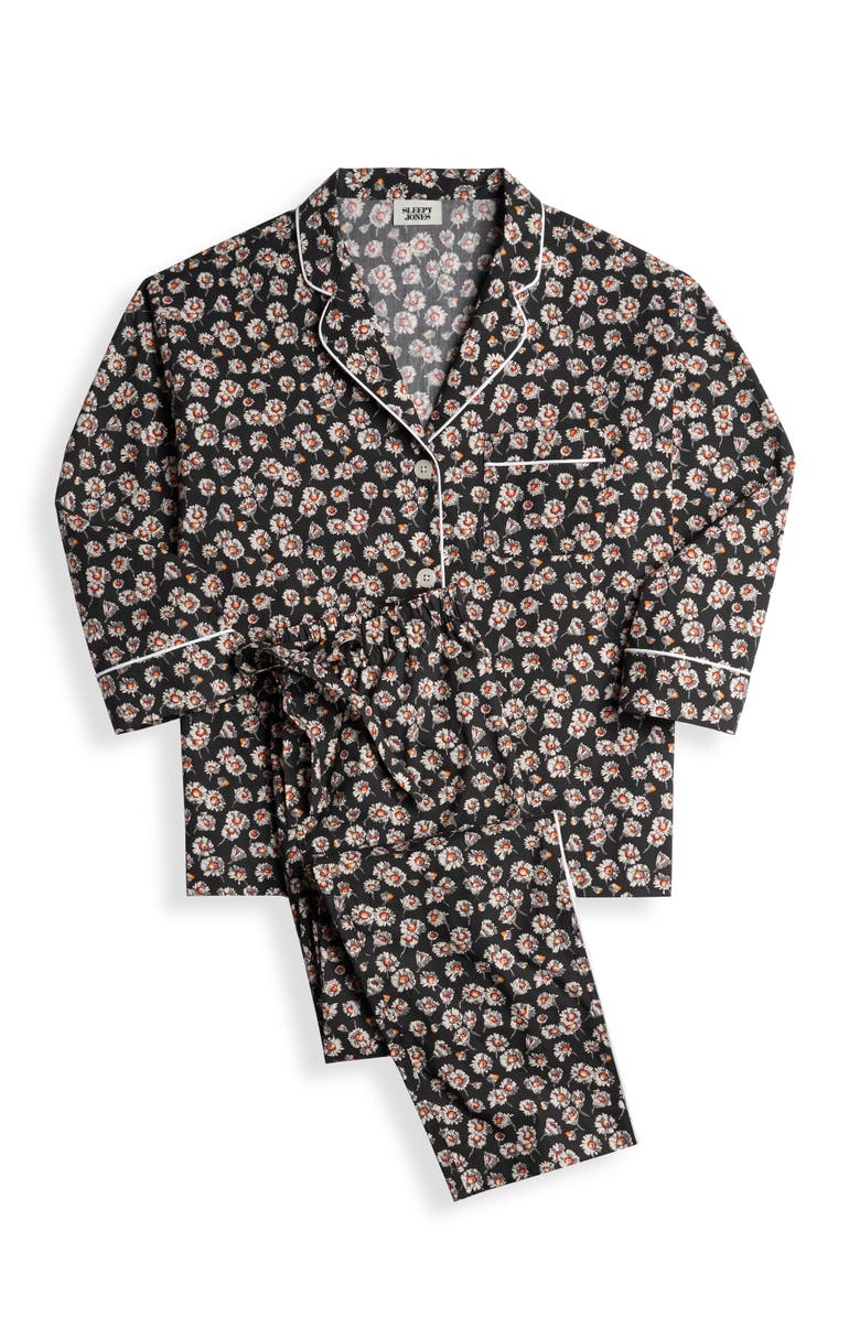 Sleepy Jones Marina Pajama Set, Alternate, color, Daisy Print