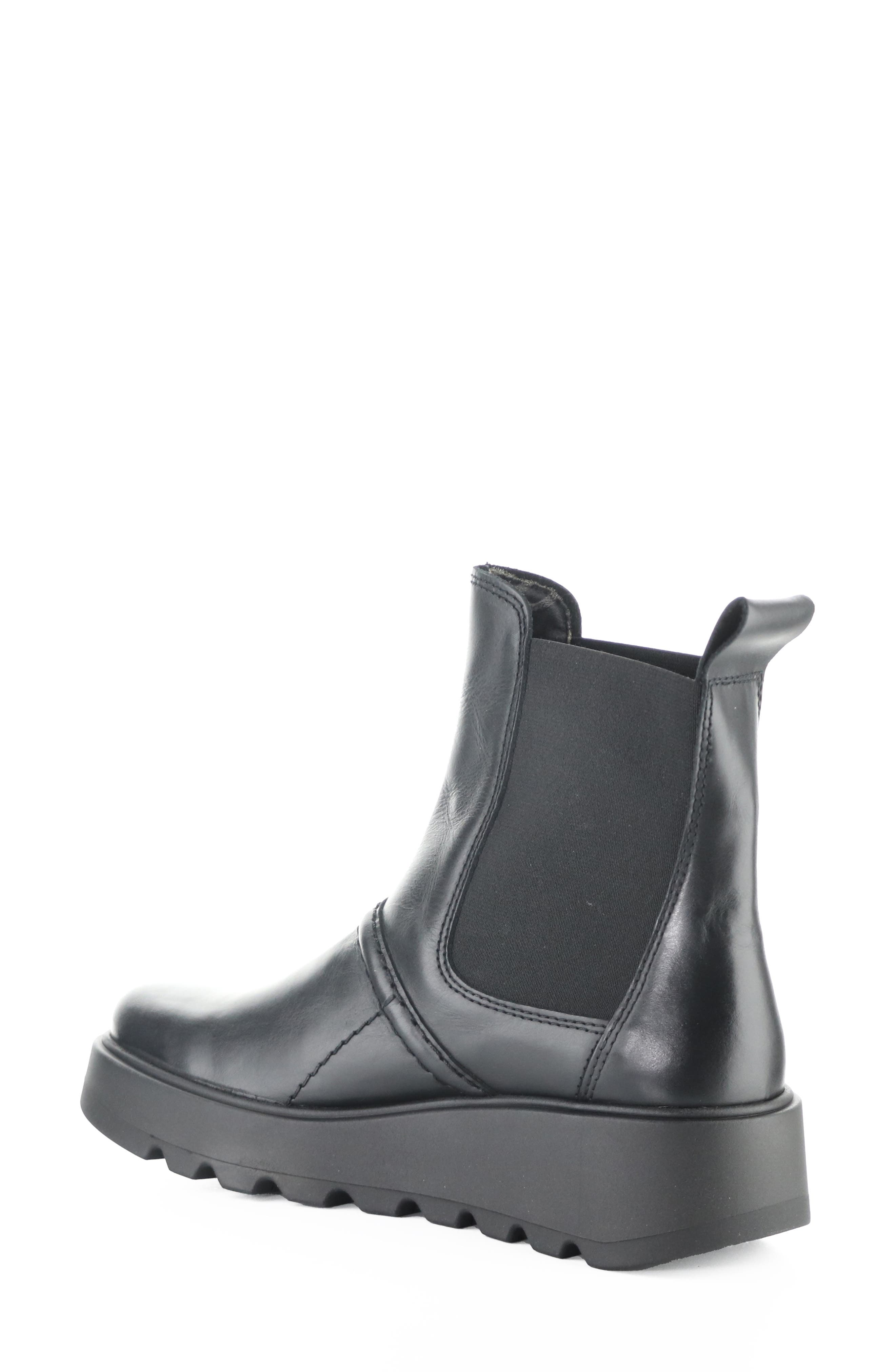 Tolk Platform Wedge Chelsea Boot, Alternate, color, BLACK