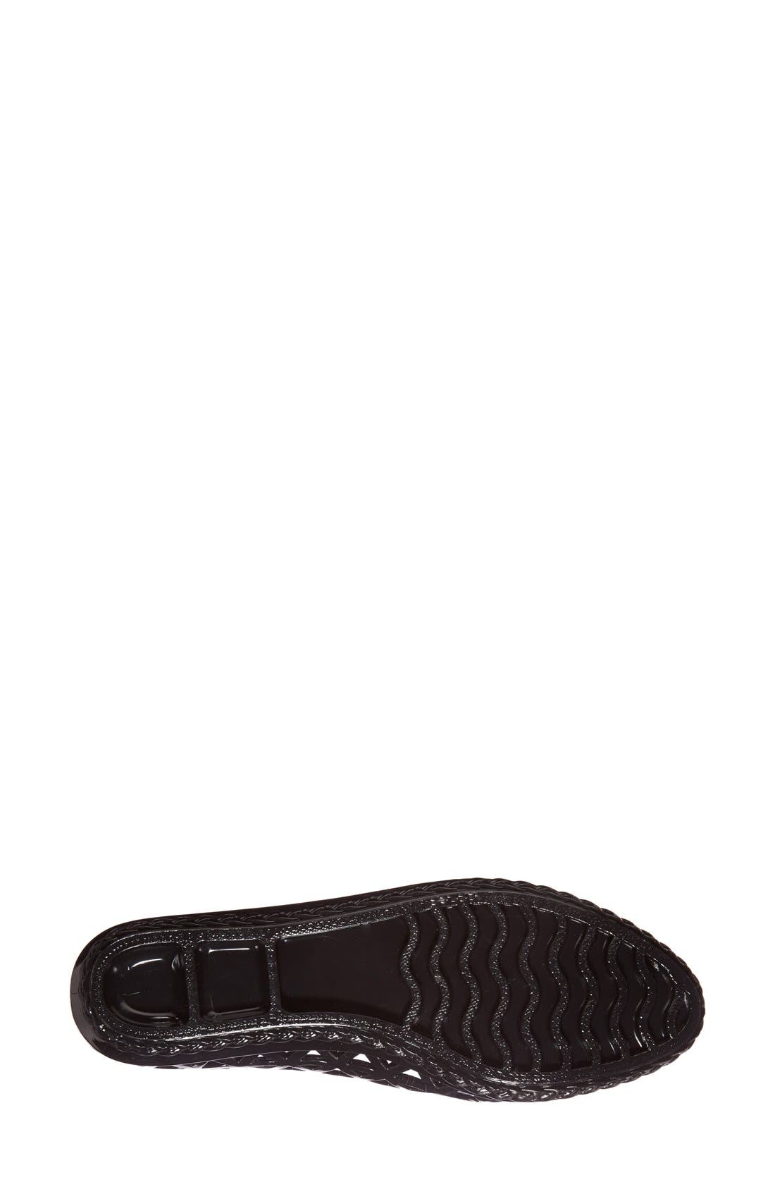 'Jelly-Jam' Slip-On Flat, Alternate, color, BLACK