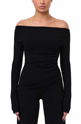 Off the Shoulder Ruched Top