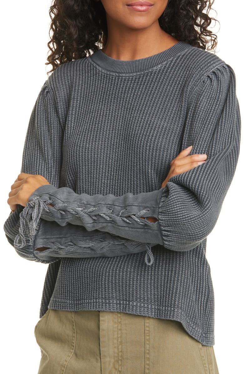 Free People Tasha Thermal Shirt, Alternate, color,