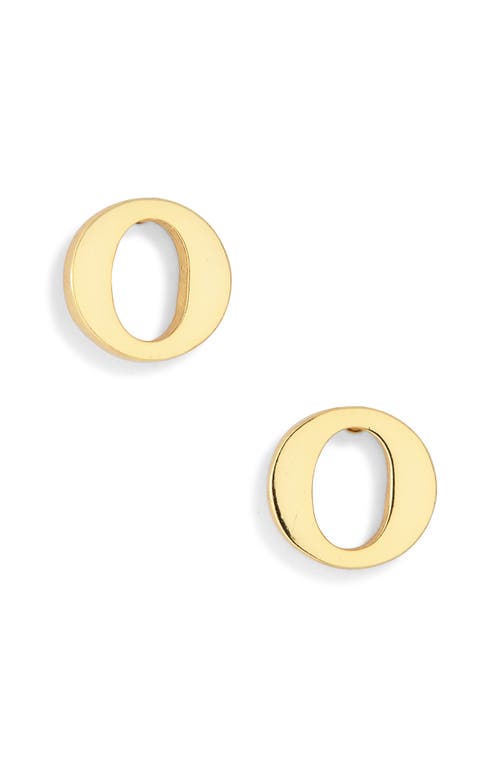 Marlyn Schiff Block Letter Initial Stud Earrings