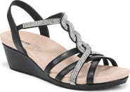 LifeStride Miami Slingback Wedge Sandal