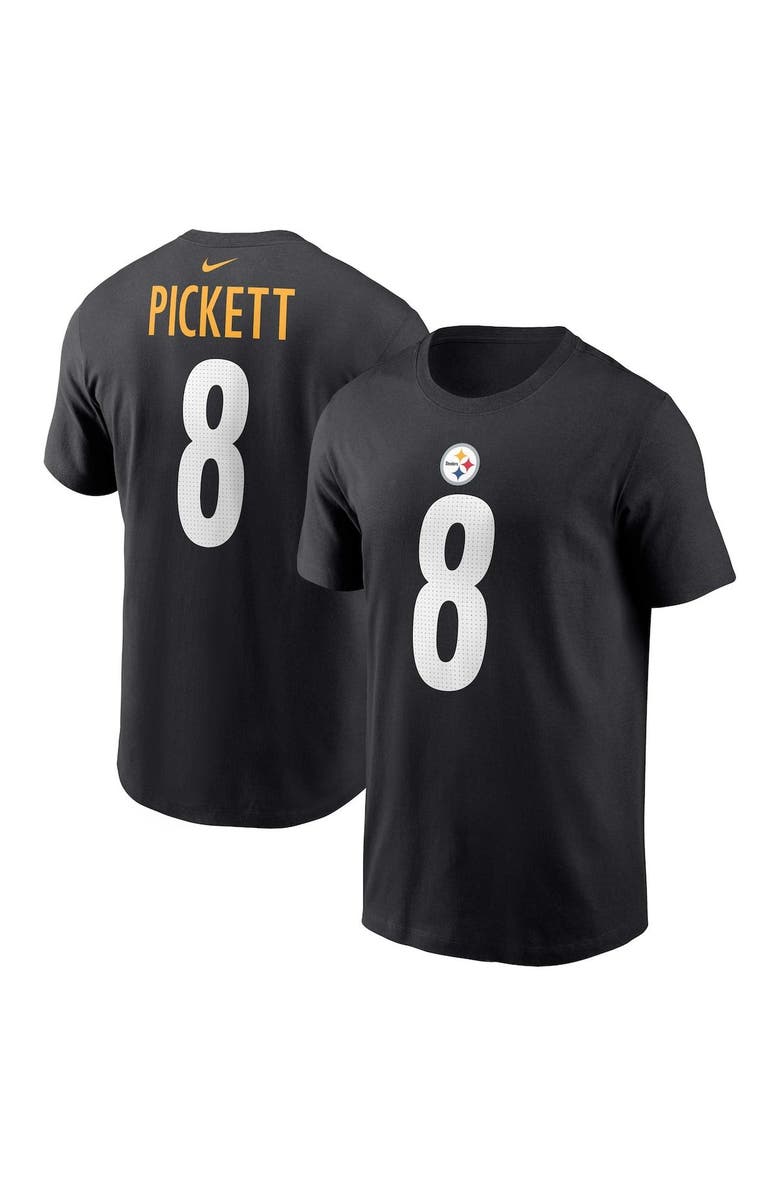 Nike Men's Nike Kenny Pickett Black Pittsburgh Steelers Player Name & Number T-Shirt, Main, color,