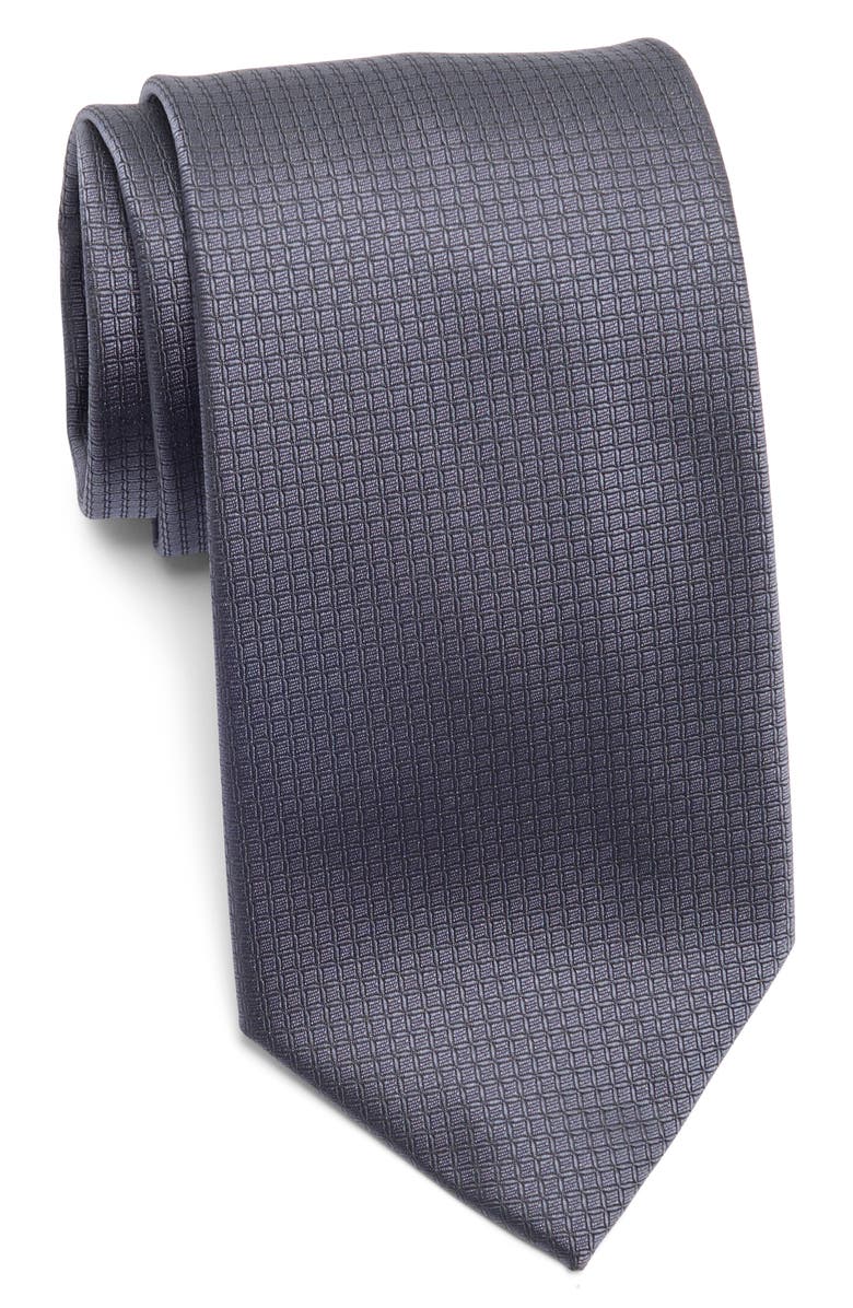 TOM BAINE Geo Jacquard Tie, Main, color, Gray