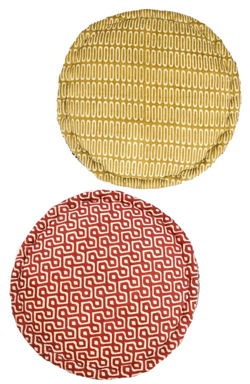 VERVE CULTURE VERVE CULTURE BLOCK PRINT MEDITATION CUSHION 