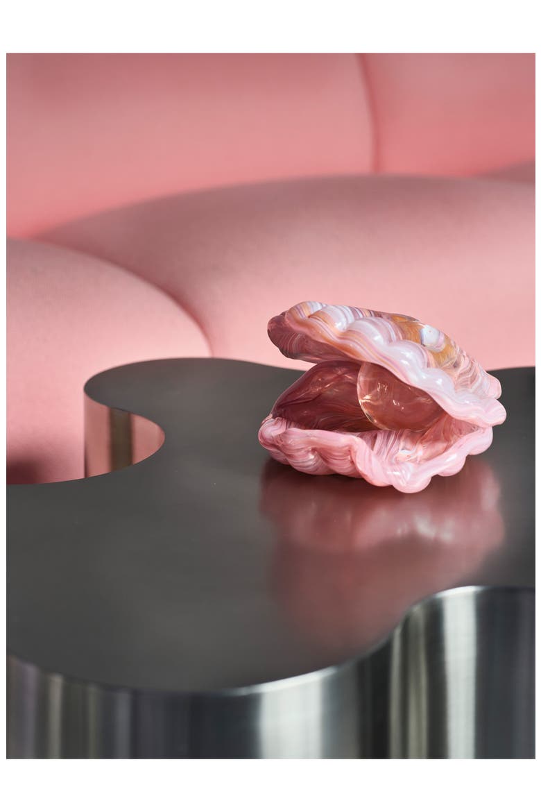 Glass Shell Decor, Alternate, color, PINK