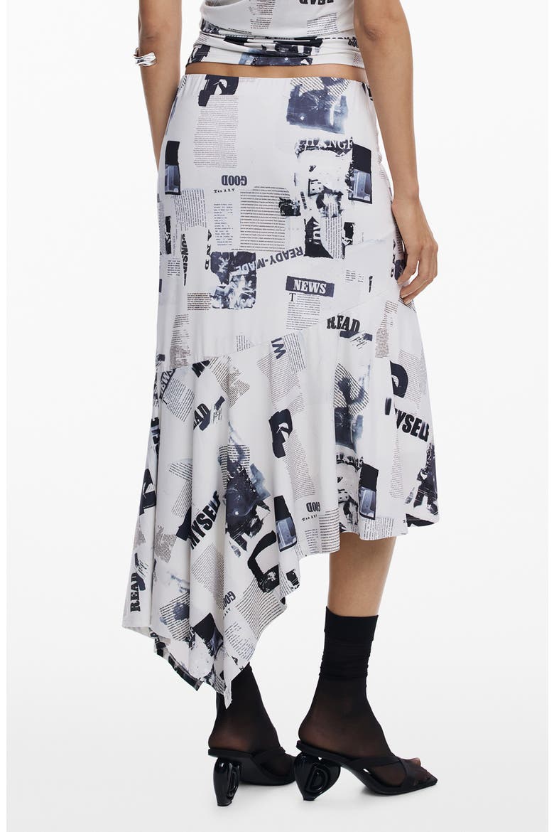 Handkerchief Hem Skirt, Alternate, color, LIGHT BEIGE