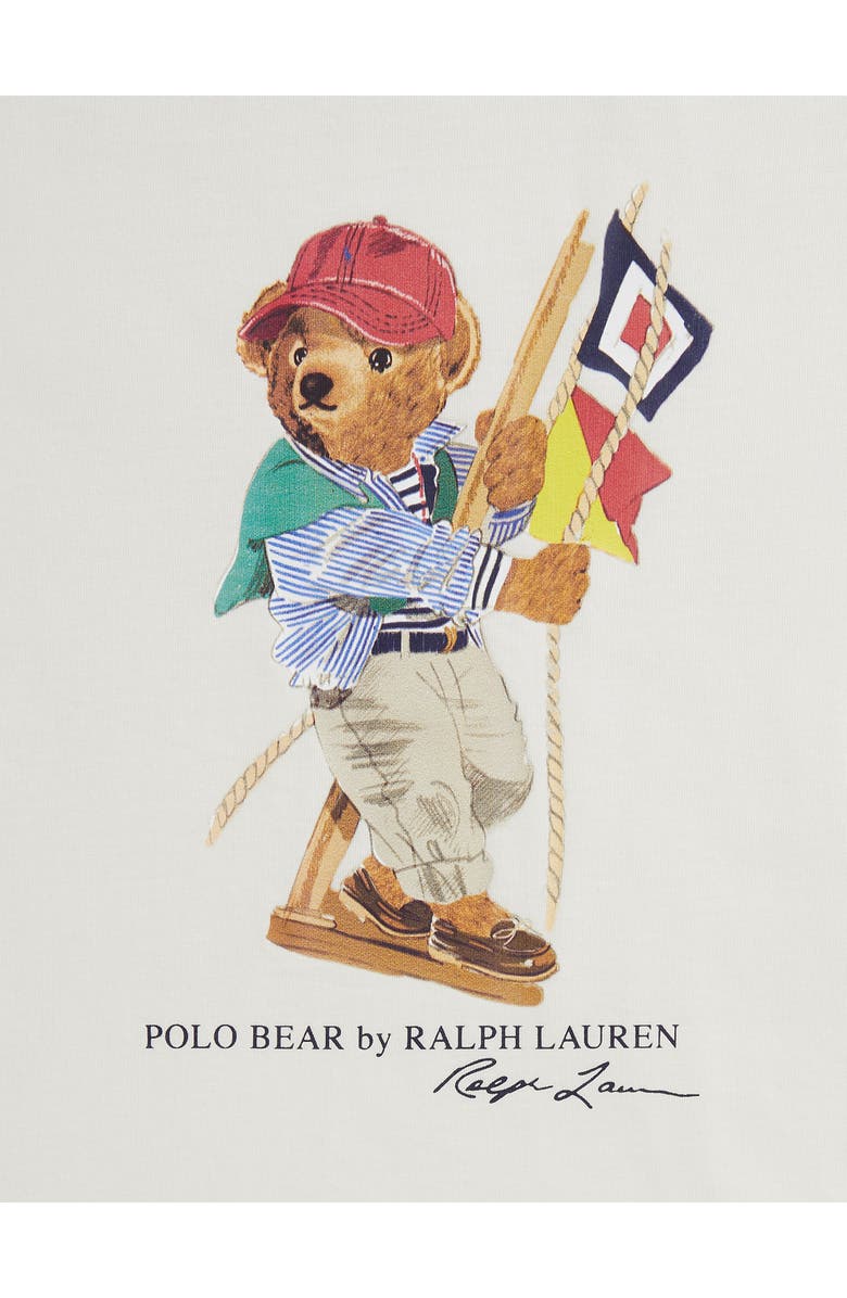 Polo Ralph Lauren Kids' Polo Bear Cotton Graphic T-Shirt, Alternate, color, Deck Wash White