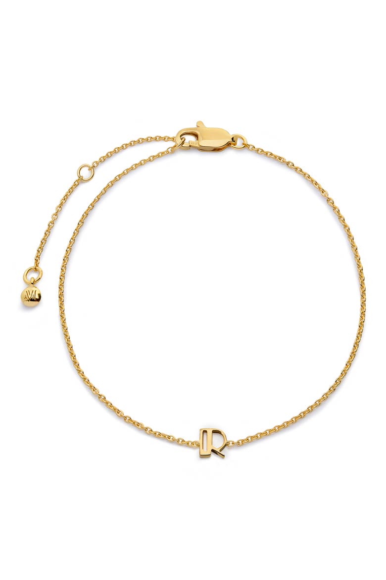 Initial Chain Bracelet, Main, color, 18K GOLD VERMEIL R
