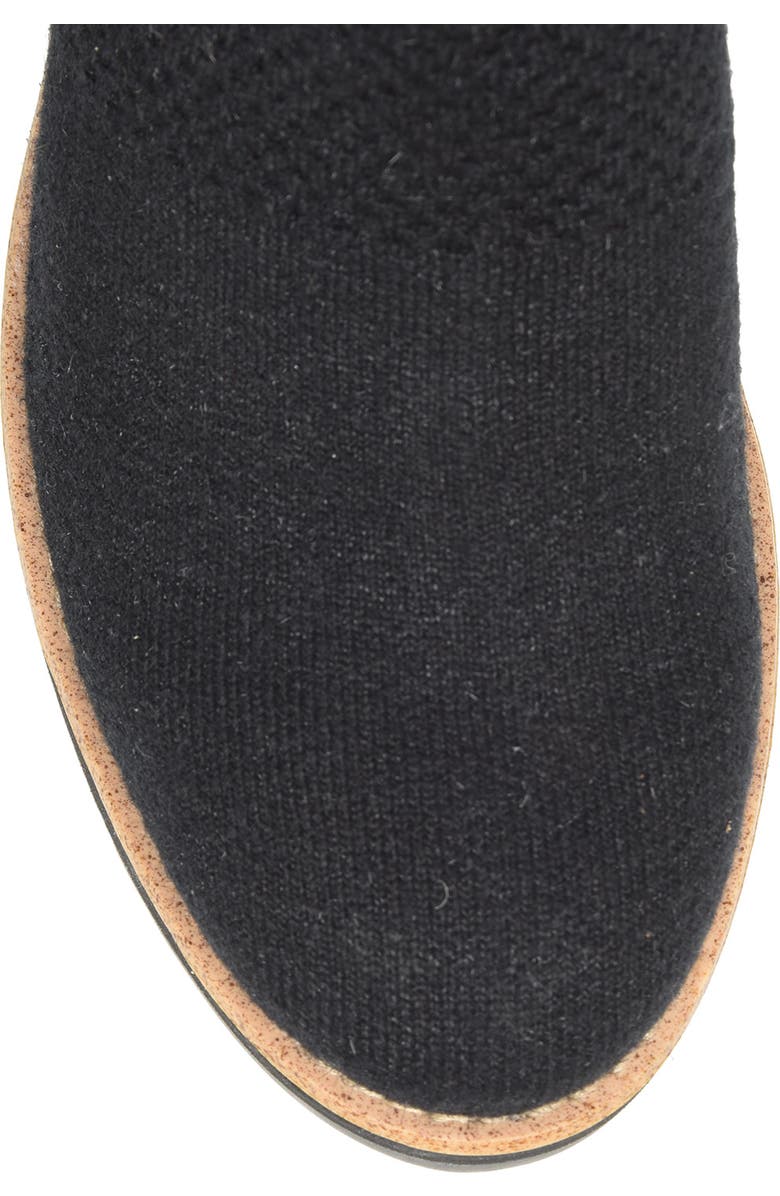 Söfft Elaina Wedge Knit Bootie, Alternate, color, Black