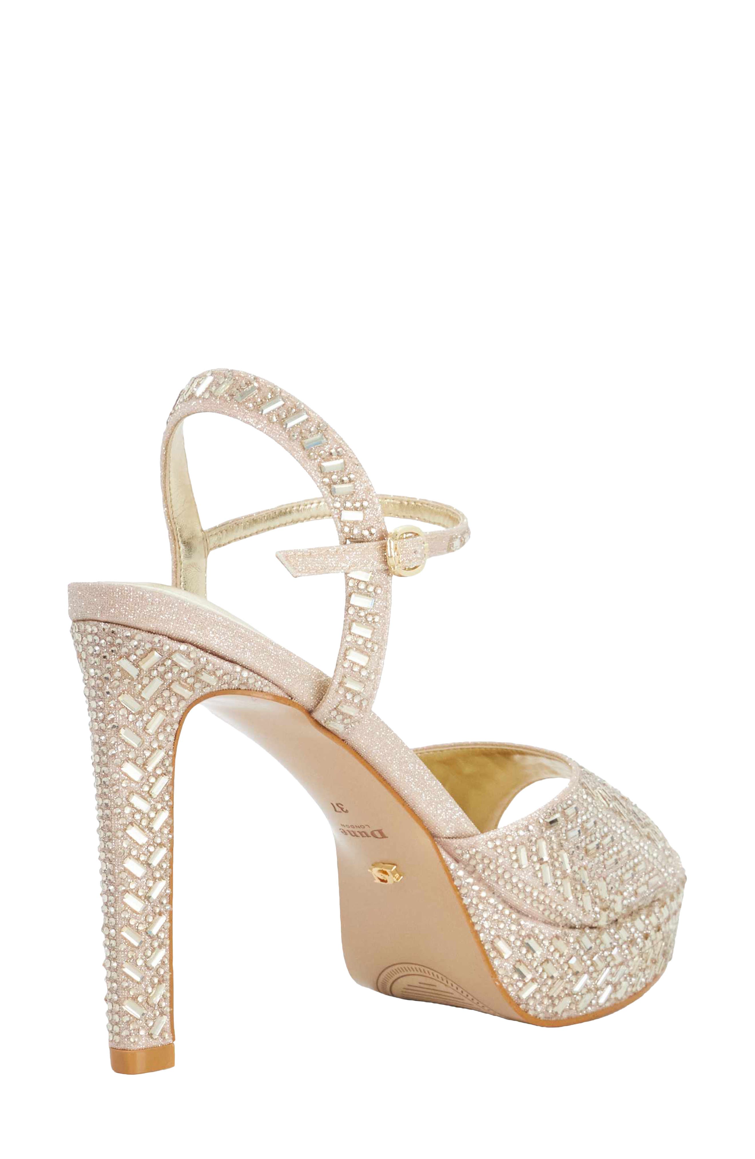 Malea Ankle Strap Platform Sandal, Alternate, color, GOLD