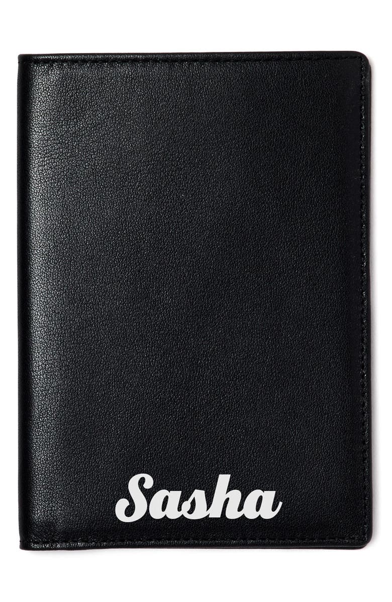Pop & Suki Personalized Leather Passport Case, Alternate, color,