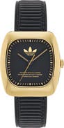 adidas Retro Wave One Leather Strap Watch, 37mm