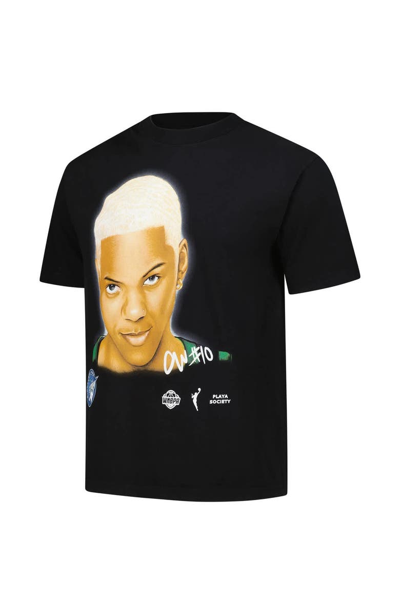 Playa Society Unisex Playa Society Courtney Williams Black Minnesota Lynx Sketch T-Shirt, Alternate, color, Black