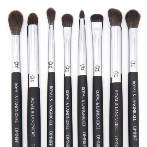 Omnia Brush Pro Deluxe Blending Makeup Brush Set In Black