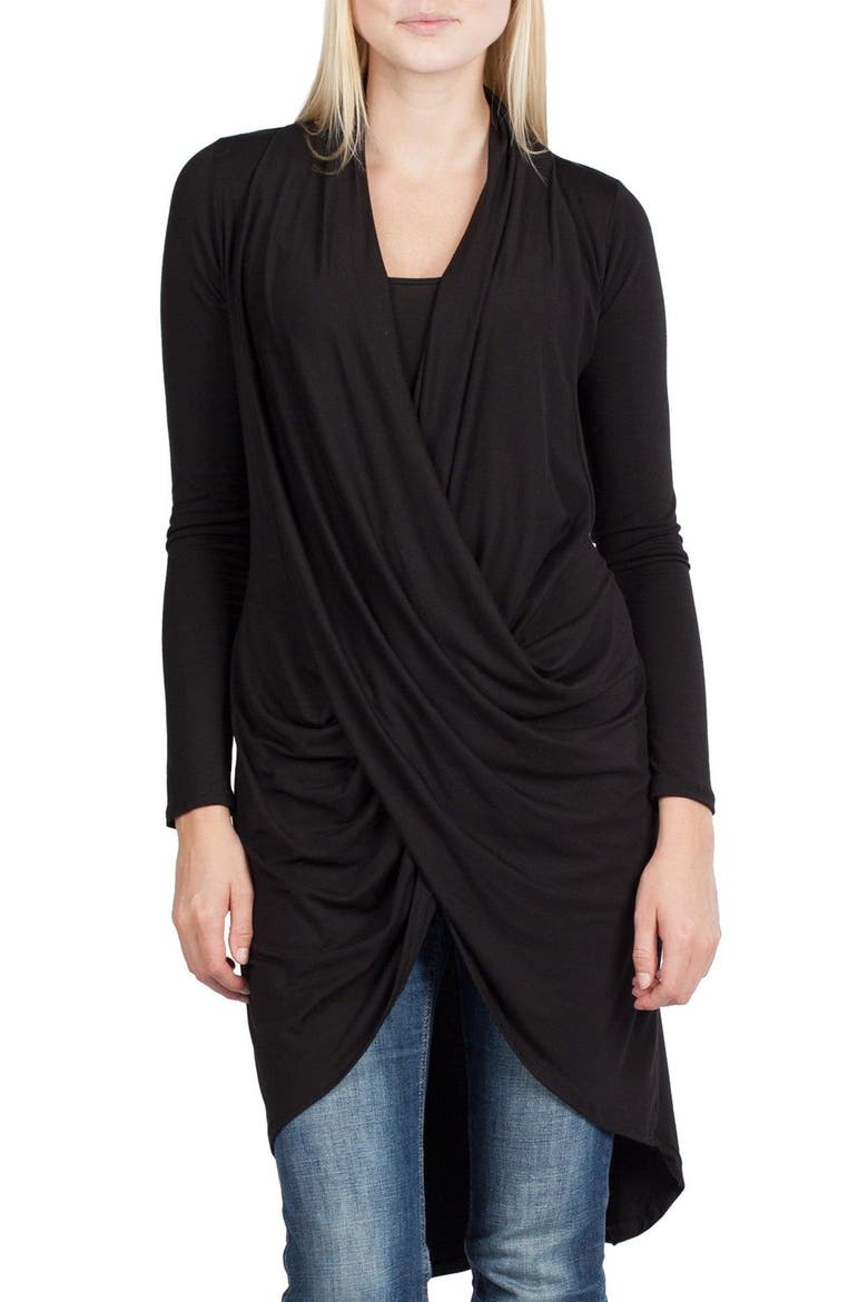 Nara Maternity/Nursing Cardigan, Main, color, BLACK