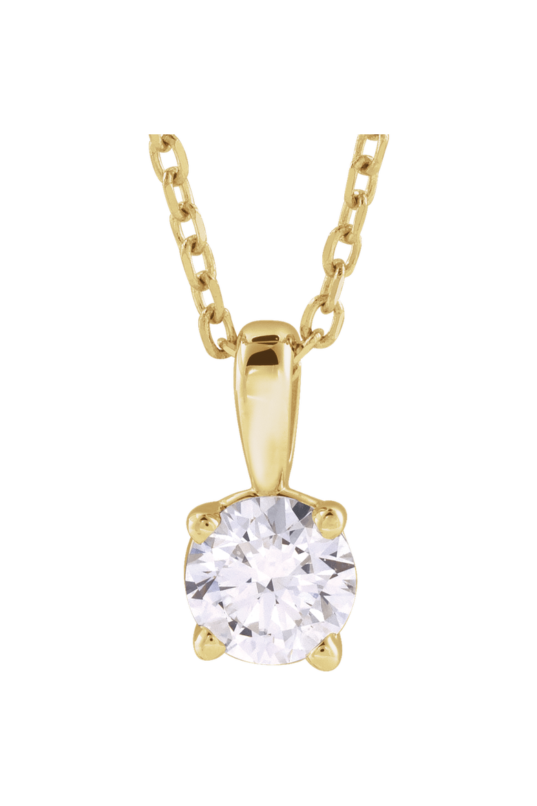 1 CT Lab-Grown Diamond 18" Necklace in 14K Gold, Main, color, Gold