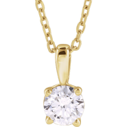 Ivy & Pearl Co. 1 CT Lab-Grown Diamond 18" Necklace in 14K Gold