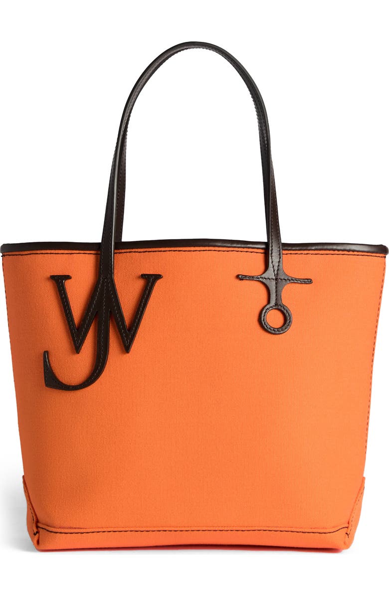 JW Anderson Small Anchor Tote, Main, color, Orange/ Brown