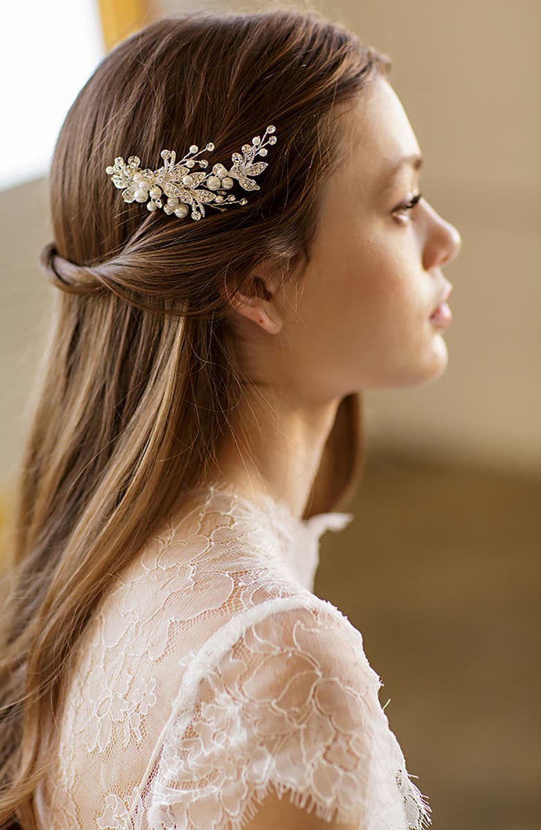 Brides & Hairpins Catherine Jeweled Hair Comb, Alternate, color, Gold