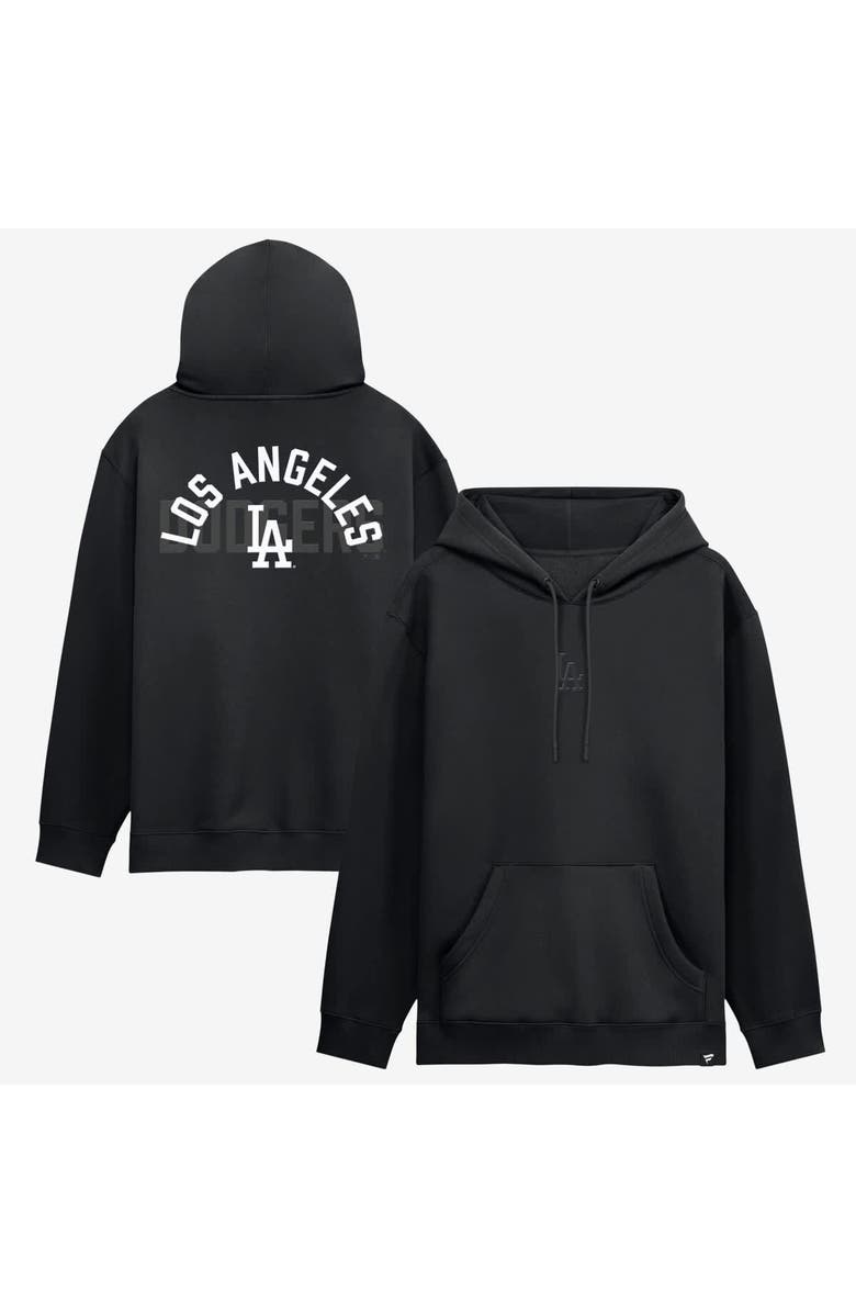 FANATICS Men's Fanatics Los Angeles Dodgers Black Out Fleece Hoodie, Main, color, Black