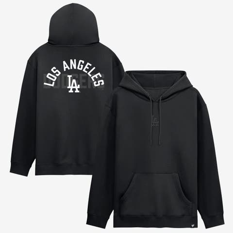 Men's Fanatics  Los Angeles Dodgers Black Out Fleece Hoodie