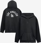FANATICS Men's Fanatics Los Angeles Dodgers Black Out Fleece Hoodie