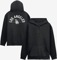FANATICS Men's Fanatics Los Angeles Dodgers Black Out Fleece Hoodie