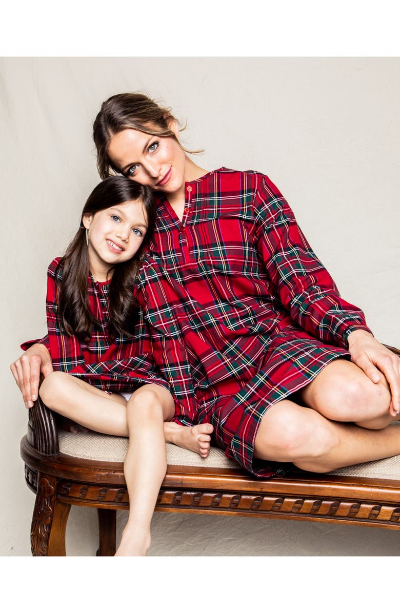 Petite Plume Kids' Beatrice Tartan Nightgown, Alternate, color, 