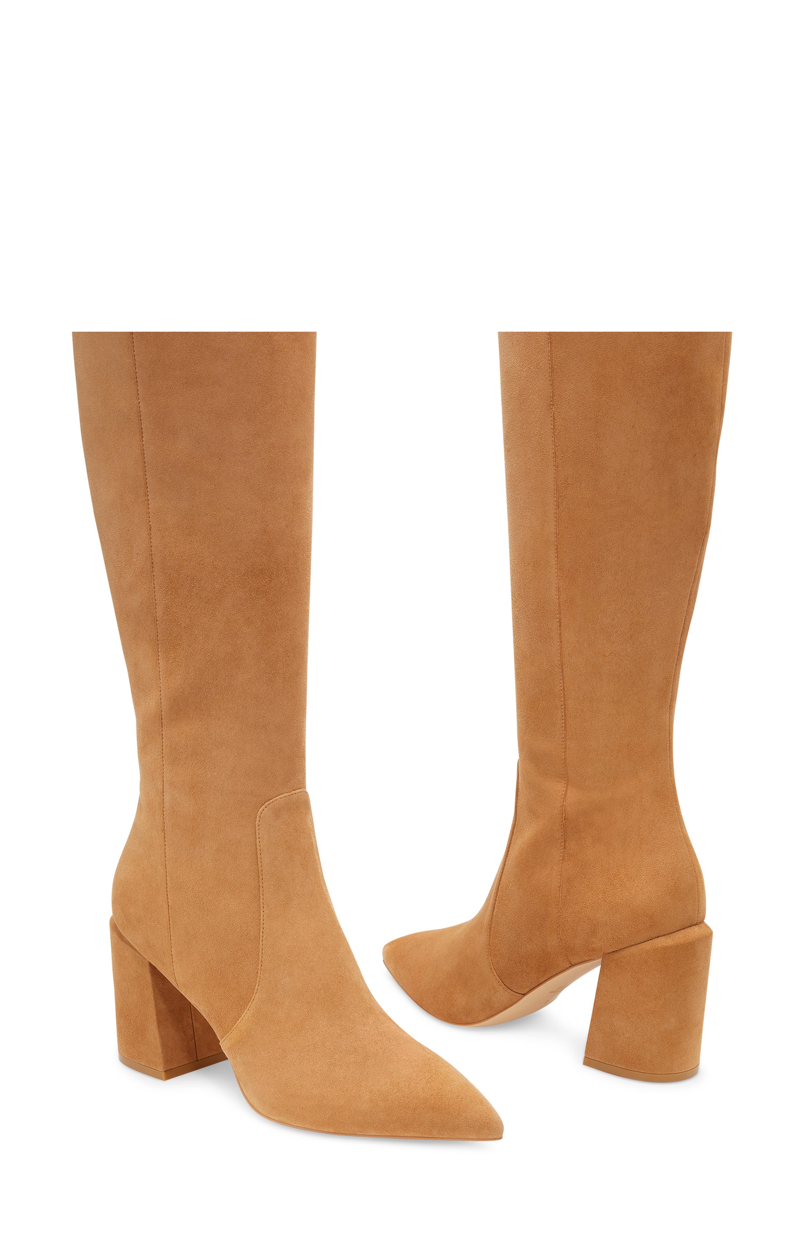 Stuart Weitzman Avenue Boot, Alternate, color, Almond
