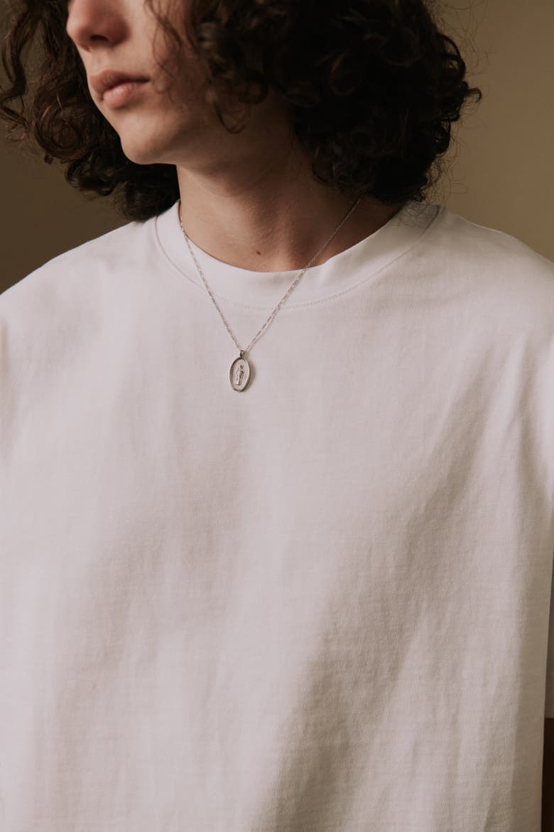 St. Judes Necklace, Alternate, color, Recycled Sterling Silver