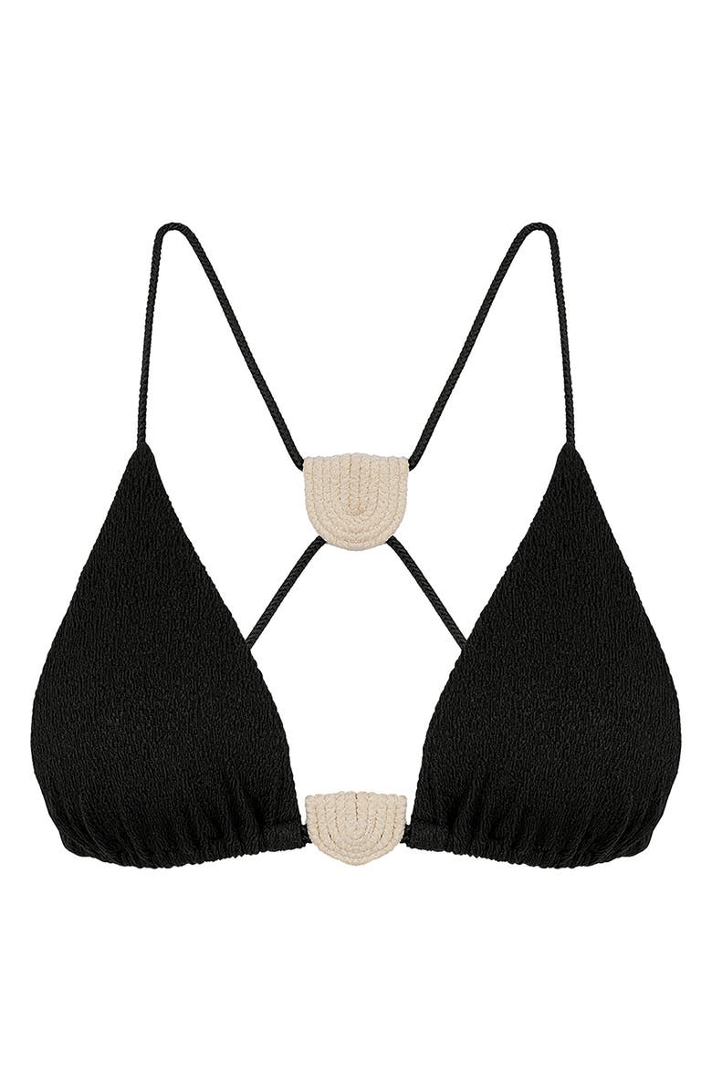 ViX Paula Hermanny Firenze Yara T-Back Bikini Top, Alternate, color, Black